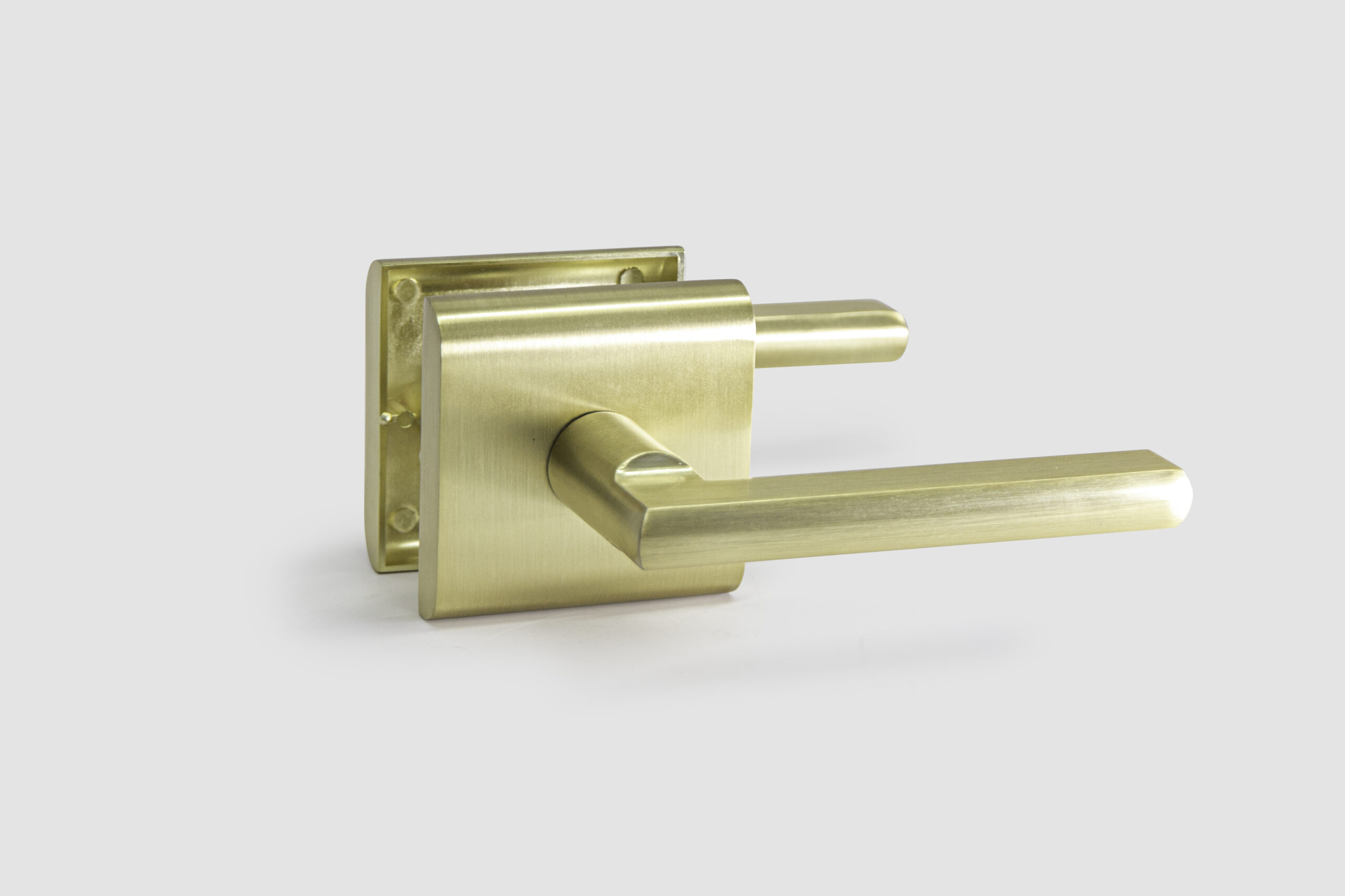 Impresa Door Handle Lever Set Satin Gold Brass – Toronto Door